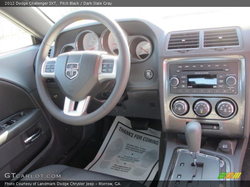 Pitch Black / Dark Slate Gray 2012 Dodge Challenger SXT