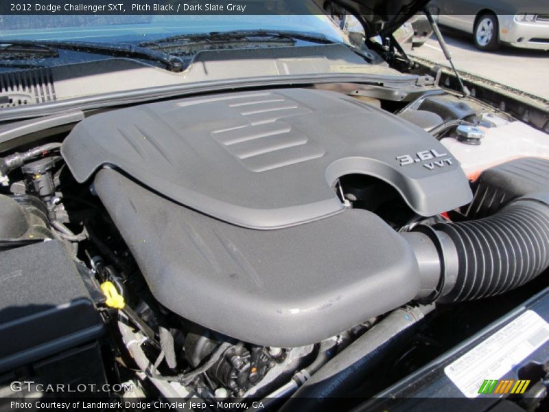 Pitch Black / Dark Slate Gray 2012 Dodge Challenger SXT