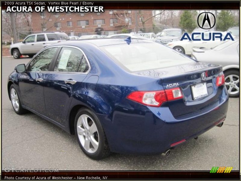 Vortex Blue Pearl / Ebony 2009 Acura TSX Sedan