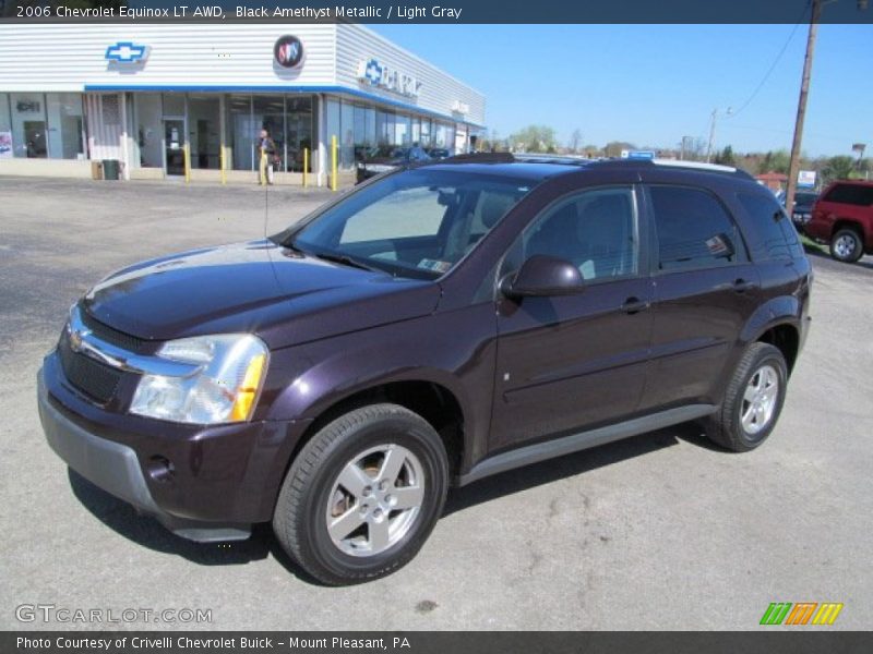 Black Amethyst Metallic / Light Gray 2006 Chevrolet Equinox LT AWD
