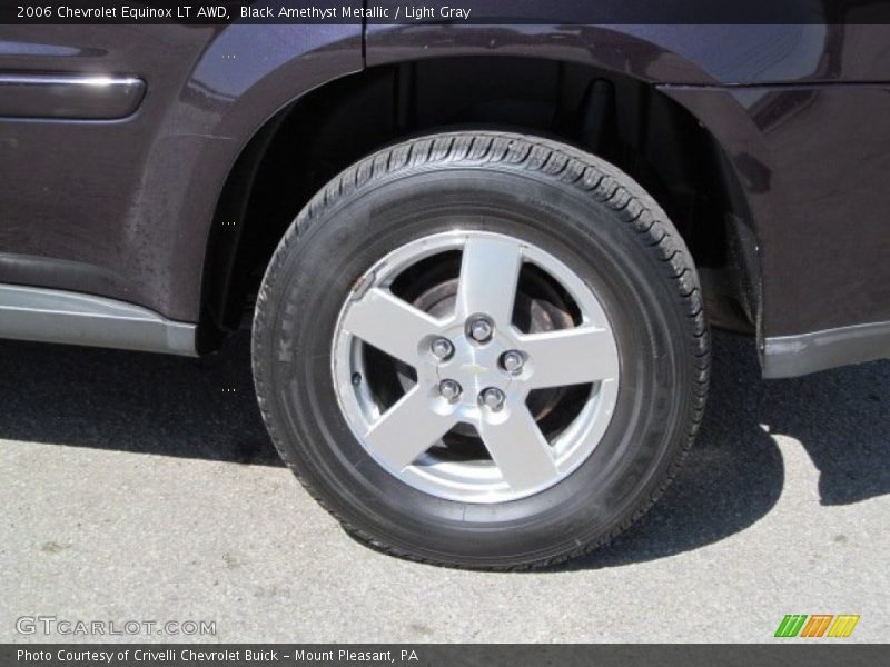 Black Amethyst Metallic / Light Gray 2006 Chevrolet Equinox LT AWD