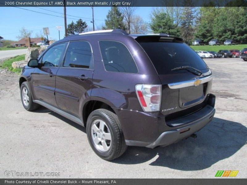 Black Amethyst Metallic / Light Gray 2006 Chevrolet Equinox LT AWD