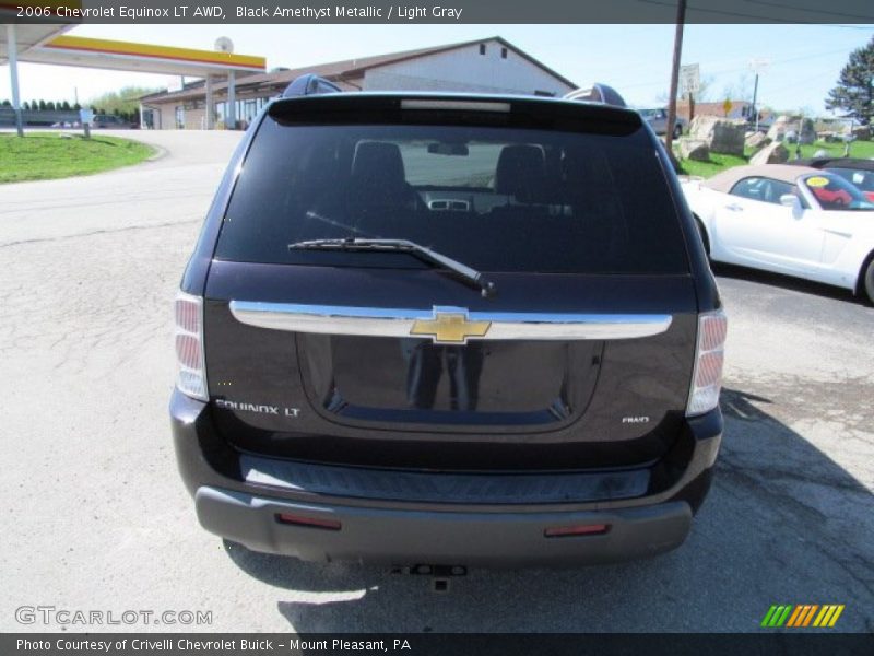 Black Amethyst Metallic / Light Gray 2006 Chevrolet Equinox LT AWD