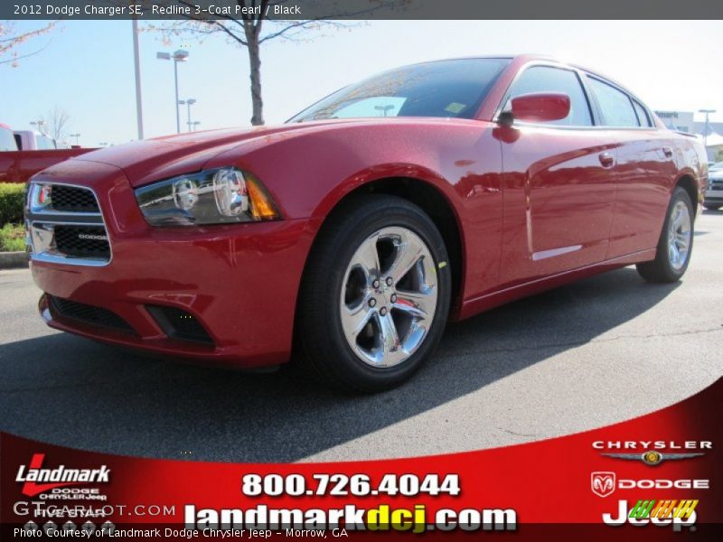 Redline 3-Coat Pearl / Black 2012 Dodge Charger SE