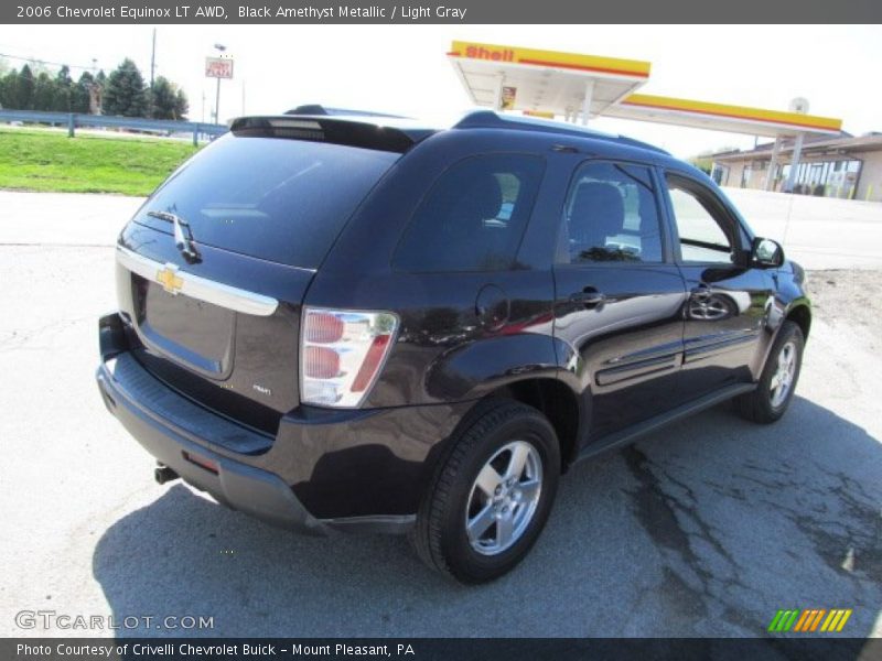 Black Amethyst Metallic / Light Gray 2006 Chevrolet Equinox LT AWD