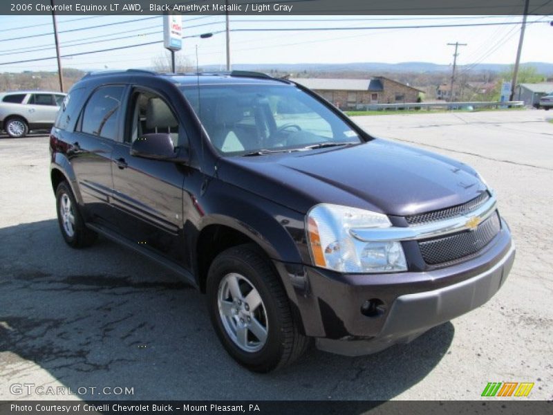 Black Amethyst Metallic / Light Gray 2006 Chevrolet Equinox LT AWD