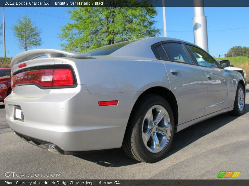 Bright Silver Metallic / Black 2012 Dodge Charger SXT