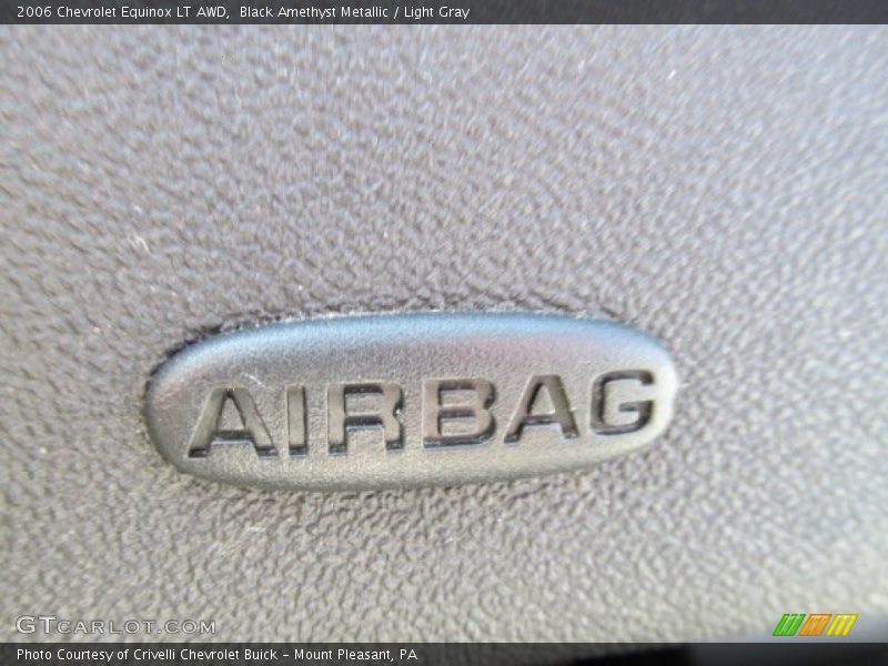 Black Amethyst Metallic / Light Gray 2006 Chevrolet Equinox LT AWD