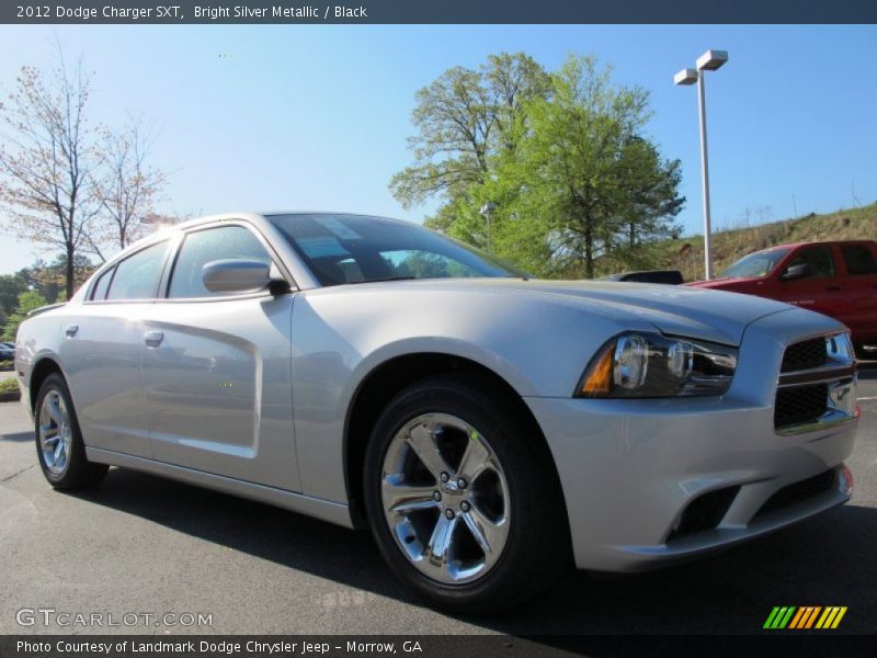Bright Silver Metallic / Black 2012 Dodge Charger SXT
