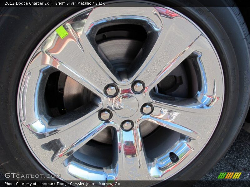 Bright Silver Metallic / Black 2012 Dodge Charger SXT