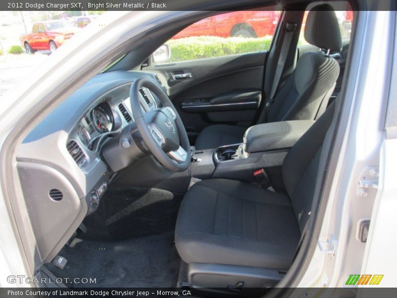 Bright Silver Metallic / Black 2012 Dodge Charger SXT