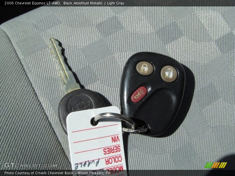 Black Amethyst Metallic / Light Gray 2006 Chevrolet Equinox LT AWD