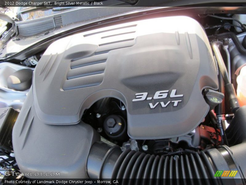 Bright Silver Metallic / Black 2012 Dodge Charger SXT