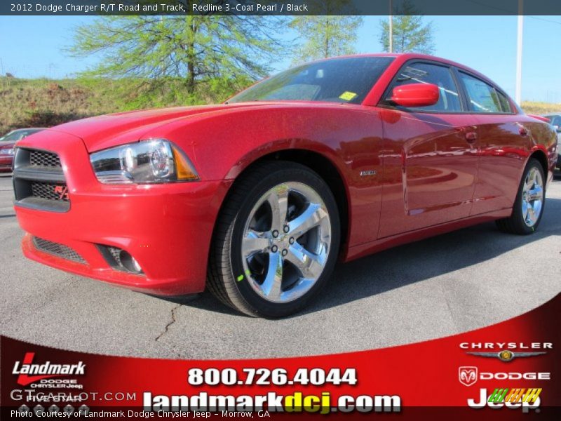 Redline 3-Coat Pearl / Black 2012 Dodge Charger R/T Road and Track