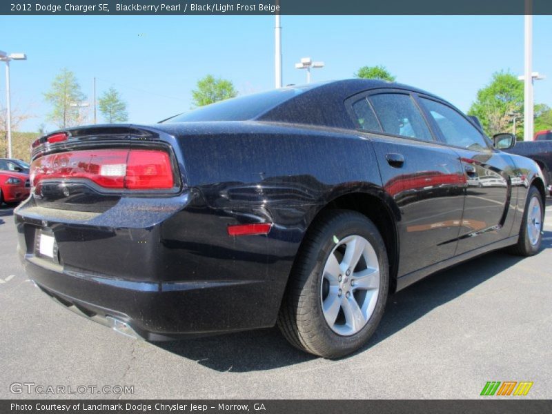 Blackberry Pearl / Black/Light Frost Beige 2012 Dodge Charger SE