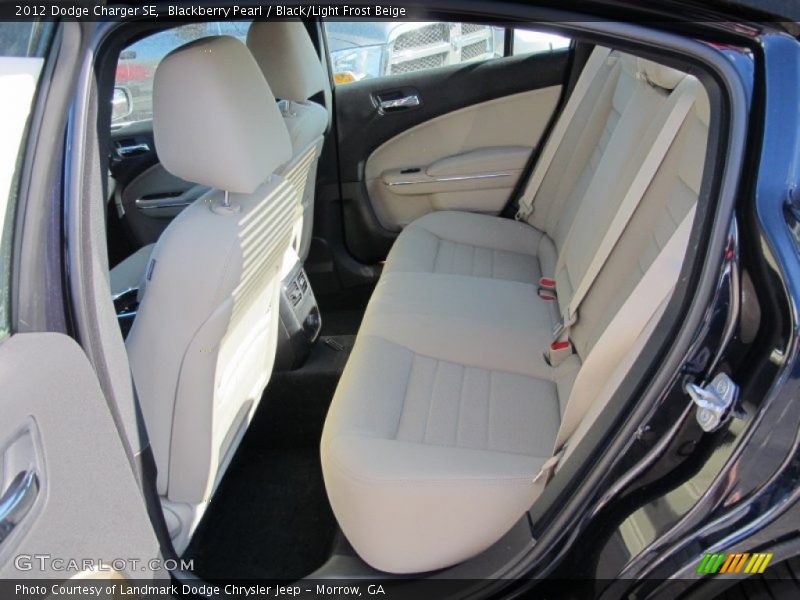 Blackberry Pearl / Black/Light Frost Beige 2012 Dodge Charger SE