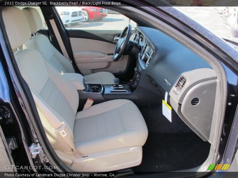 Blackberry Pearl / Black/Light Frost Beige 2012 Dodge Charger SE