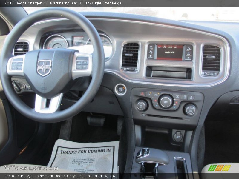 Blackberry Pearl / Black/Light Frost Beige 2012 Dodge Charger SE