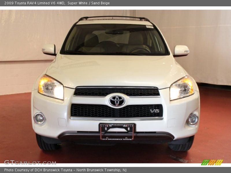 Super White / Sand Beige 2009 Toyota RAV4 Limited V6 4WD