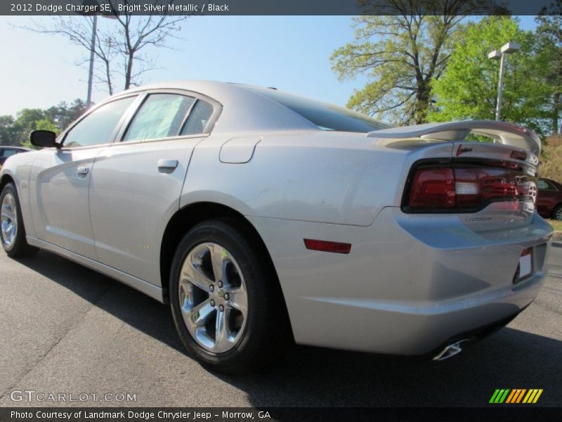 Bright Silver Metallic / Black 2012 Dodge Charger SE