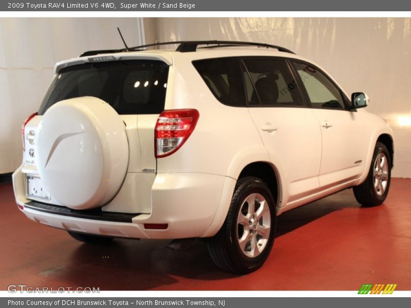 Super White / Sand Beige 2009 Toyota RAV4 Limited V6 4WD