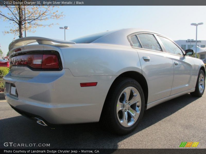 Bright Silver Metallic / Black 2012 Dodge Charger SE