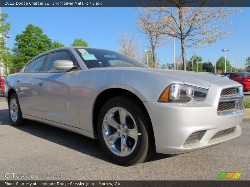 Bright Silver Metallic / Black 2012 Dodge Charger SE