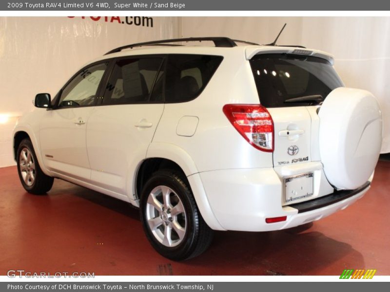 Super White / Sand Beige 2009 Toyota RAV4 Limited V6 4WD