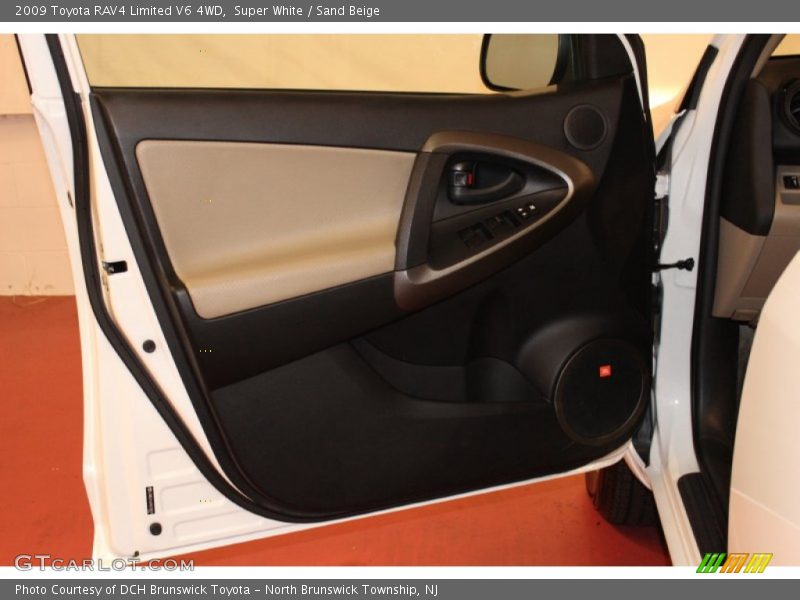 Super White / Sand Beige 2009 Toyota RAV4 Limited V6 4WD