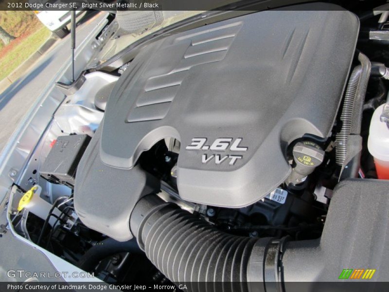 Bright Silver Metallic / Black 2012 Dodge Charger SE