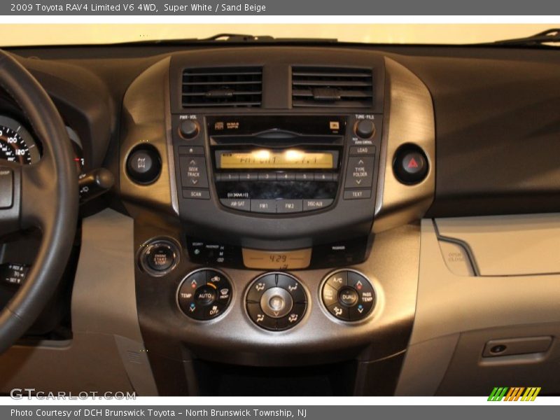 Super White / Sand Beige 2009 Toyota RAV4 Limited V6 4WD
