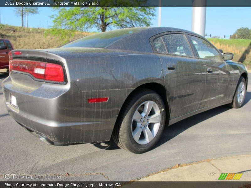 Tungsten Metallic / Black 2012 Dodge Charger SE