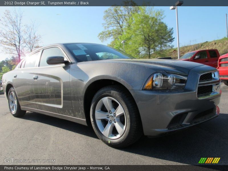 Tungsten Metallic / Black 2012 Dodge Charger SE