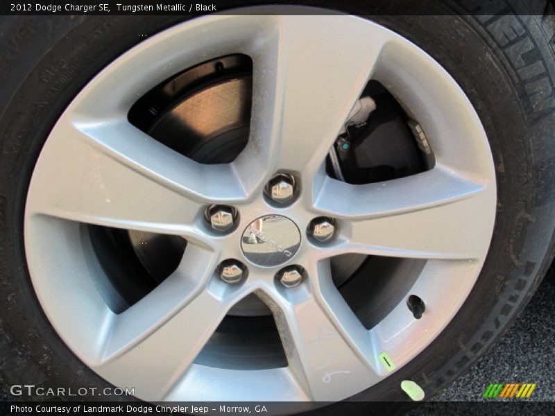 Tungsten Metallic / Black 2012 Dodge Charger SE