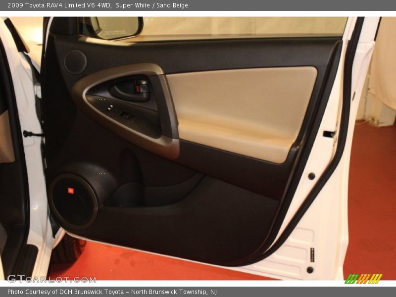 Super White / Sand Beige 2009 Toyota RAV4 Limited V6 4WD