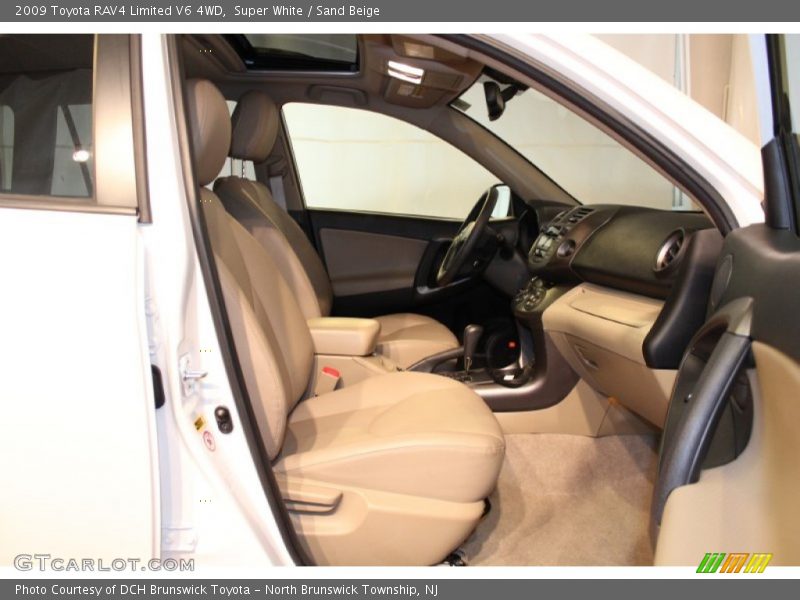 Super White / Sand Beige 2009 Toyota RAV4 Limited V6 4WD