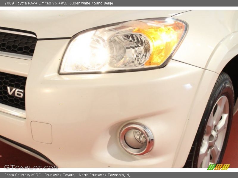 Super White / Sand Beige 2009 Toyota RAV4 Limited V6 4WD