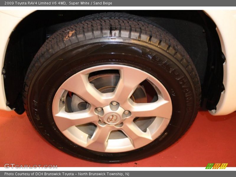 Super White / Sand Beige 2009 Toyota RAV4 Limited V6 4WD