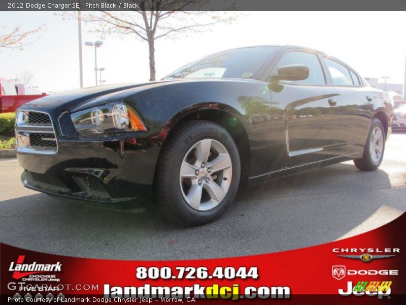 Pitch Black / Black 2012 Dodge Charger SE