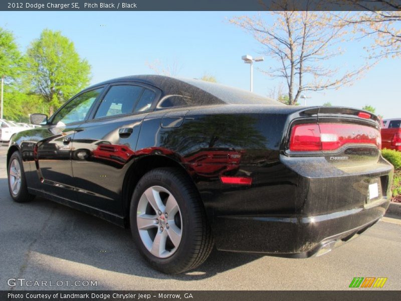 Pitch Black / Black 2012 Dodge Charger SE