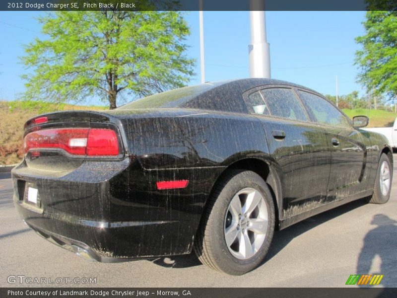 Pitch Black / Black 2012 Dodge Charger SE
