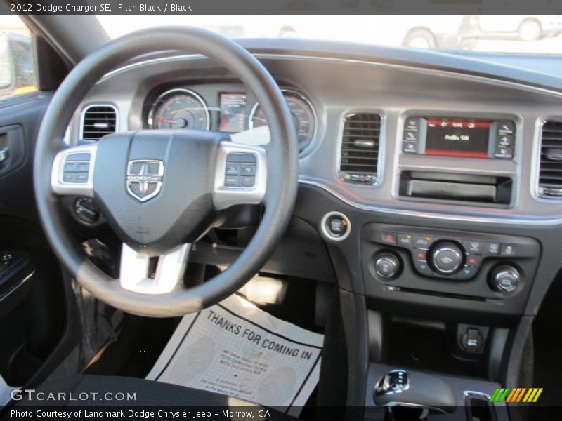 Pitch Black / Black 2012 Dodge Charger SE