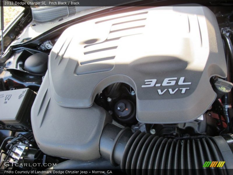 Pitch Black / Black 2012 Dodge Charger SE