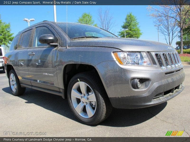 Mineral Gray Metallic / Dark Slate Gray 2012 Jeep Compass Sport