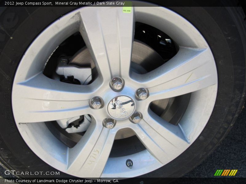 Mineral Gray Metallic / Dark Slate Gray 2012 Jeep Compass Sport