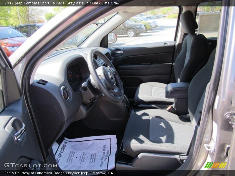 Mineral Gray Metallic / Dark Slate Gray 2012 Jeep Compass Sport