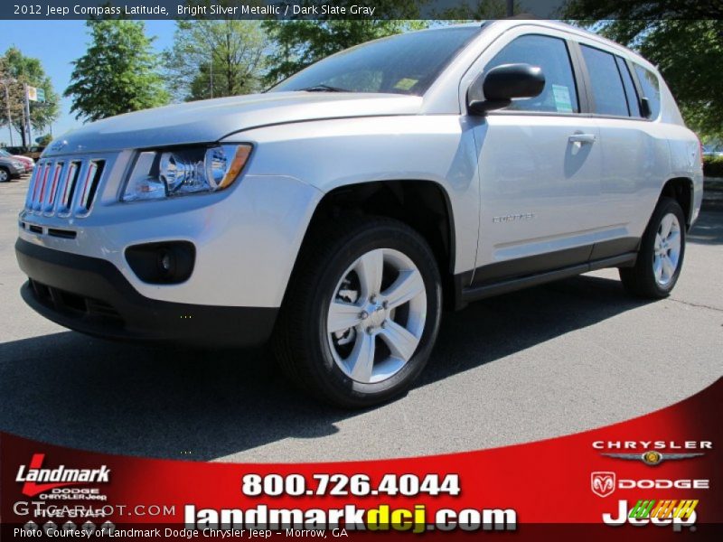 Bright Silver Metallic / Dark Slate Gray 2012 Jeep Compass Latitude