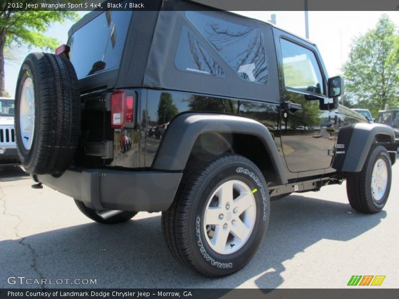 Black / Black 2012 Jeep Wrangler Sport S 4x4