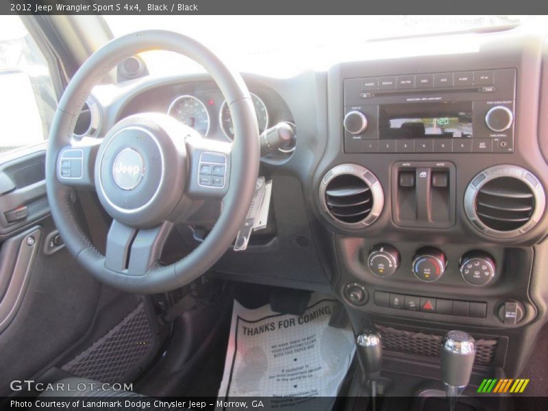 Black / Black 2012 Jeep Wrangler Sport S 4x4