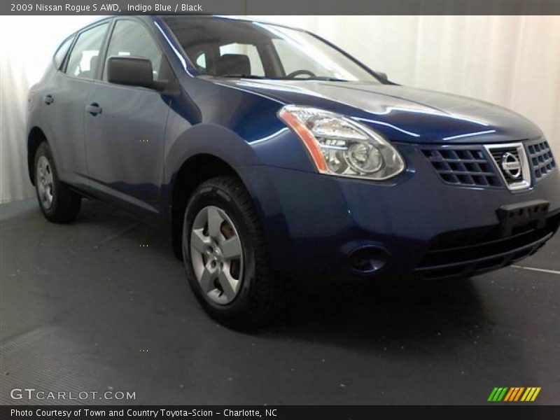 Indigo Blue / Black 2009 Nissan Rogue S AWD